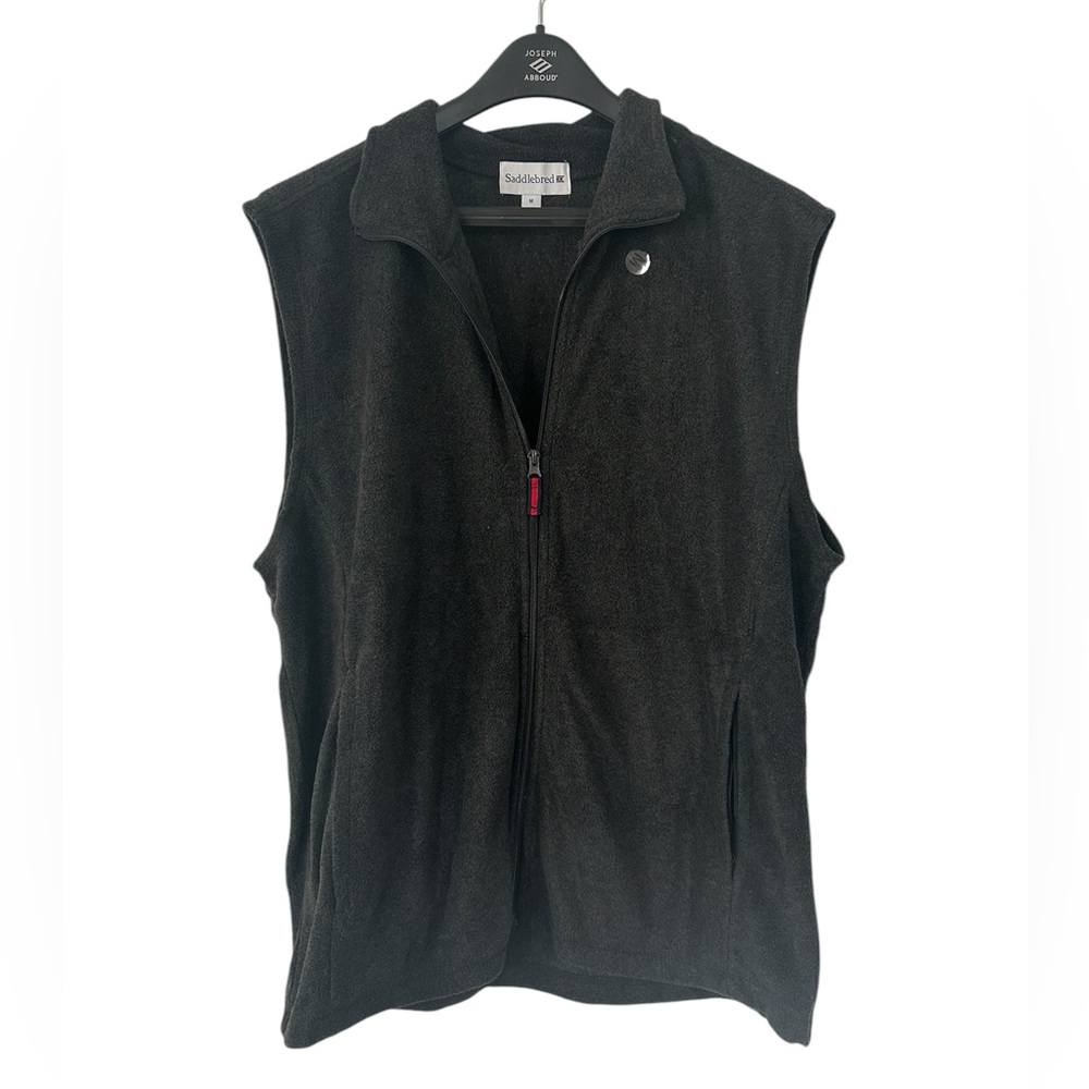 Charcoal Gray Fleece Vest- Medium
